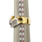 Bague Bague bandeau - Or jaune et or blanc 18 ct et diamants 58 Facettes 14836