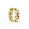 Bague 55 Bague maille panthère en or jaune 18 ct 58 Facettes 36256