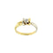 Bague 56 Salvini - Bague solitaire nœud en or jaune et blanc 18 ct et diamant 58 Facettes 36725