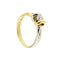 Bague 56 Salvini - Bague solitaire nœud en or jaune et blanc 18 ct et diamant 58 Facettes 36725