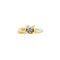 Bague 56 Salvini - Bague solitaire nœud en or jaune et blanc 18 ct et diamant 58 Facettes 36725