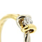 Bague 56 Salvini - Bague solitaire nœud en or jaune et blanc 18 ct et diamant 58 Facettes 36725