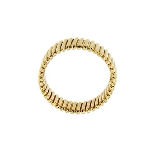 Bague Bague tubogas - Anneau en or jaune 18 ct 58 Facettes 35701