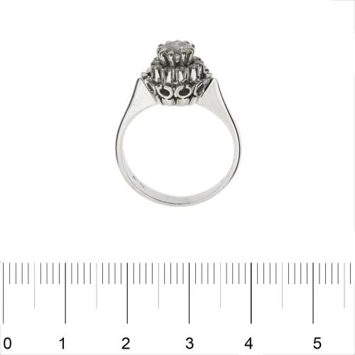Bague Bague - Diamants 0,60 ct en or blanc 18 kt 58 Facettes 18364