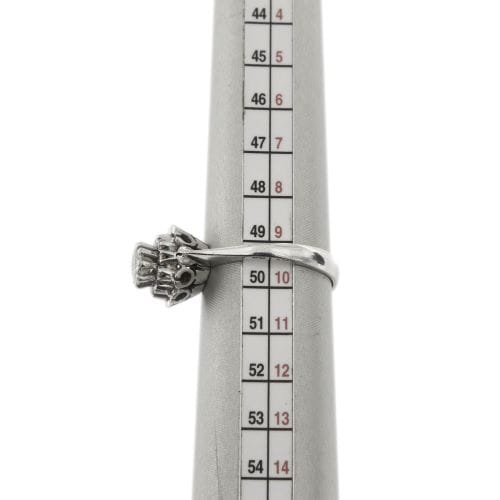 Bague Bague - Diamants 0,60 ct en or blanc 18 kt 58 Facettes 18364