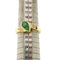 Bague Bague en or jaune 18 ct avec émeraude et diamants 58 Facettes 24033
