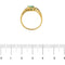 Bague Bague en or jaune 18 ct avec émeraude et diamants 58 Facettes 24033