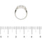 Bague 51 Bague trilogy - 3 diamants taille brillant en platine 950 58 Facettes 40622