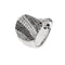 Bague 55 Bague bandeau - Diamants en or blanc 18 ct 58 Facettes 25639