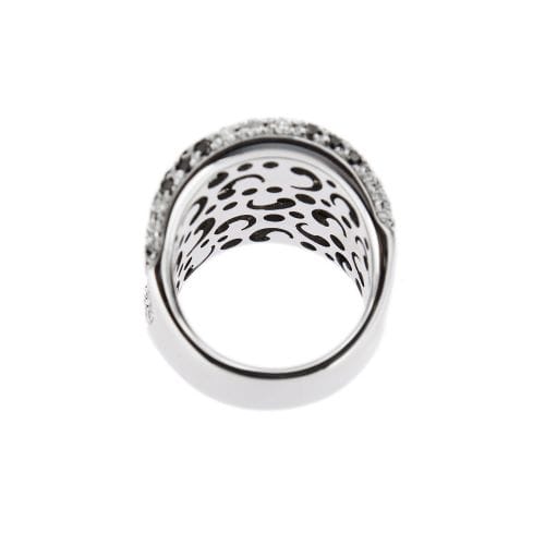 Bague 55 Bague bandeau - Diamants en or blanc 18 ct 58 Facettes 25639