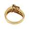 Bague 55 Bague fleur - Diamants et rubis en or jaune 18 ct 58 Facettes 28782