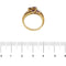 Bague 55 Bague fleur - Diamants et rubis en or jaune 18 ct 58 Facettes 28782