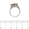 Bague Bague bouquet - Rubis et diamants en or blanc 18 ct 58 Facettes 35243