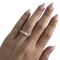 Bague 62 Bague rivière - Anneau en or blanc 18 ct et diamants 0,91 ct 58 Facettes 9690