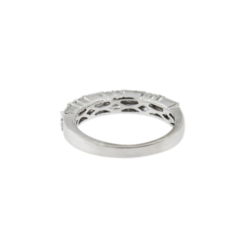 Bague 62 Bague rivière - Anneau en or blanc 18 ct et diamants 0,91 ct 58 Facettes 9690
