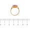 Bague Bague - Saphir rose synthétique rectangulaire 5,50 ct en or rose 18 ct 58 Facettes 36848