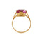 Bague Bague - Saphir rose synthétique rectangulaire 5,50 ct en or rose 18 ct 58 Facettes 36848