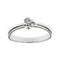 Bague Salvini - Bague solitaire en or blanc 18 ct avec diamant 0,10 ct 58 Facettes 29529