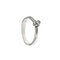 Bague Salvini - Bague solitaire en or blanc 18 ct avec diamant 0,10 ct 58 Facettes 29529