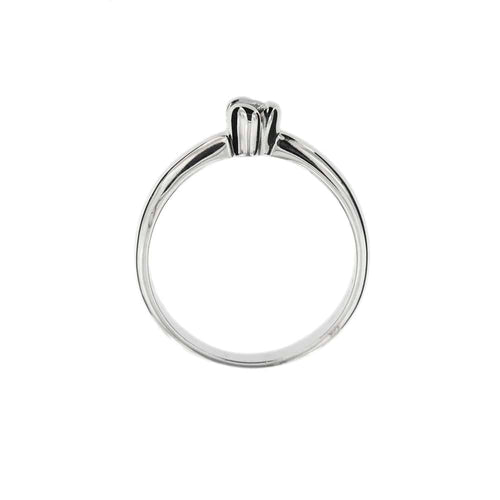 Bague Salvini - Bague solitaire en or blanc 18 ct avec diamant 0,10 ct 58 Facettes 29529