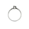 Bague Salvini - Bague solitaire en or blanc 18 ct avec diamant 0,10 ct 58 Facettes 29529