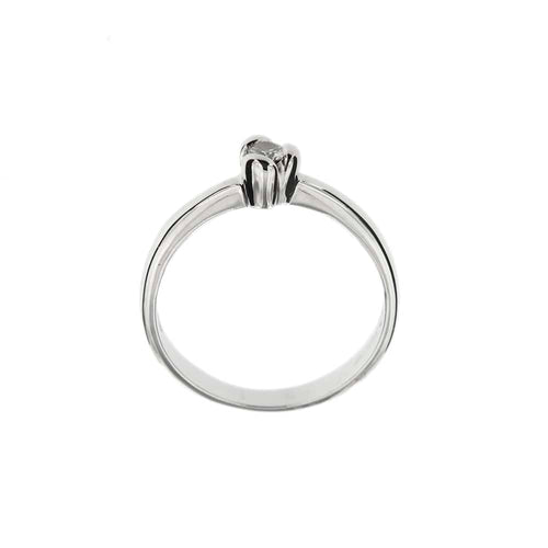 Bague Salvini - Bague solitaire en or blanc 18 ct avec diamant 0,10 ct 58 Facettes 29529