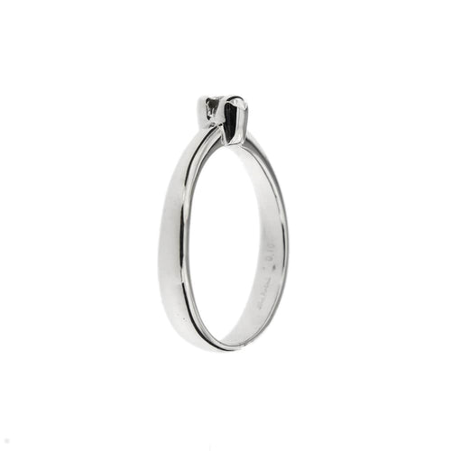 Bague Salvini - Bague solitaire en or blanc 18 ct avec diamant 0,10 ct 58 Facettes 29529