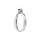 Bague Salvini - Bague solitaire en or blanc 18 ct avec diamant 0,10 ct 58 Facettes 29529