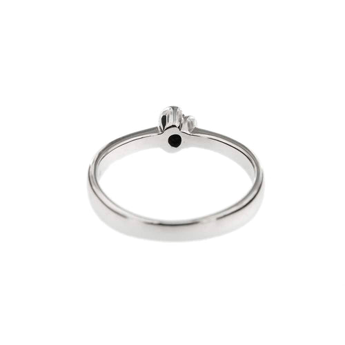 Bague Salvini - Bague solitaire en or blanc 18 ct avec diamant 0,10 ct 58 Facettes 29529