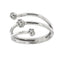 Bague 55 Bague contrariée - Or blanc 18 ct et diamants 58 Facettes 27557