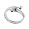 Bague 55 Bague contrariée - Or blanc 18 ct et diamants 58 Facettes 27557