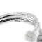 Bague 55 Bague contrariée - Or blanc 18 ct et diamants 58 Facettes 27557