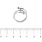 Bague 55 Bague contrariée - Or blanc 18 ct et diamants 58 Facettes 27557