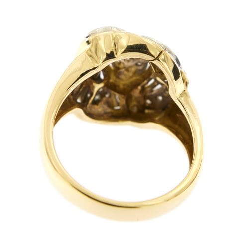 Bague Bague - Or jaune 18 carats et or blanc, diamants 58 Facettes 33599
