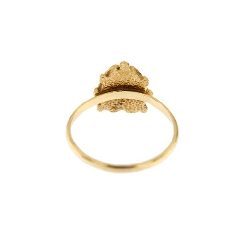 Bague 52 Bague animalier - Coccinelle émaillée en or jaune 18 kt 58 Facettes 20413