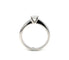 Bague 50 Garel - Bague solitaire en or blanc 750 et diamants 58 Facettes 434631
