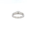 Bague 50 Garel - Bague solitaire en or blanc 750 et diamants 58 Facettes 434631