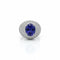 Bague 53 Bague - Dôme en or blanc 18 carats avec tanzanite et diamants 58 Facettes 1.0001333/2