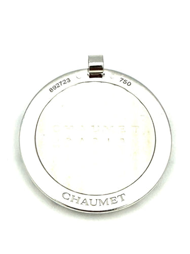 Pendentif Chaumet Class One Croisière - Pendentif en or blanc 18K, émail et diamants 58 Facettes CHAUMET Pend