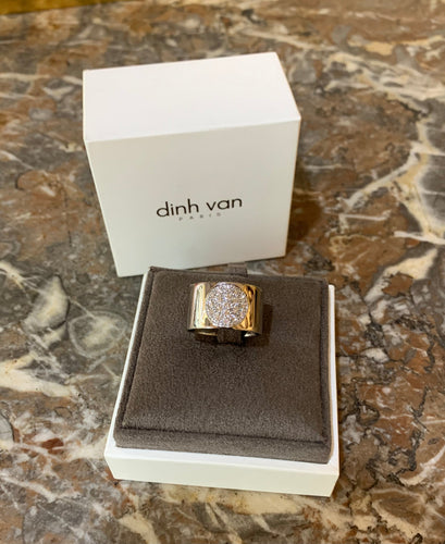 Bague 57 Dinh Van Anthéa - Bague en or gris 18 carats et diamants 58 Facettes BS220