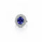 Bague 51 Bague en or blanc 18 carats avec tanzanite 5,73 ct et diamants 58 Facettes 1.0001302/2