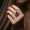 Bague 51 Bague en or blanc 18 carats avec tanzanite 5,73 ct et diamants 58 Facettes 1.0001302/2