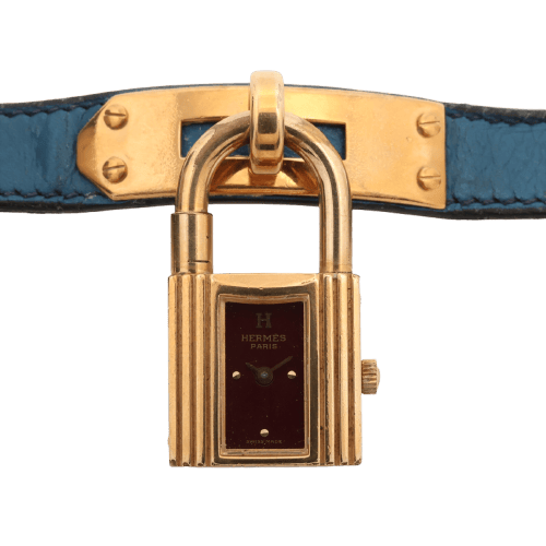 Montre Hermès Kelly - Montre en acier et or jaune, cadran bordeaux 58 Facettes 1