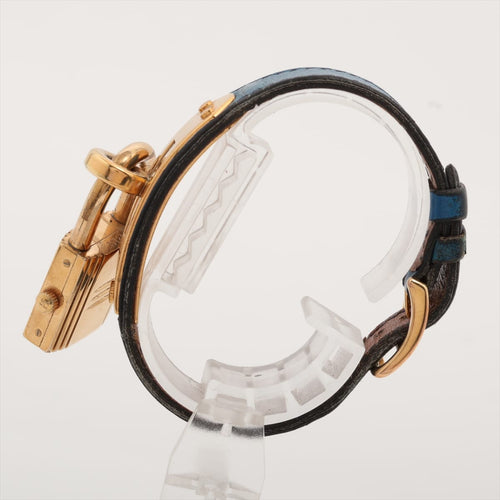 Montre Hermès Kelly - Montre en acier et or jaune, cadran bordeaux 58 Facettes 1