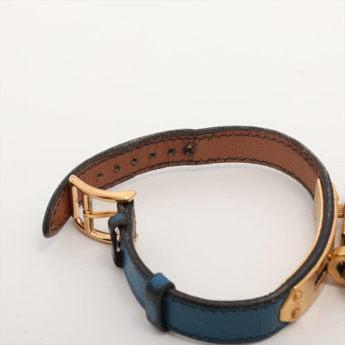 Montre Hermès Kelly - Montre en acier et or jaune, cadran bordeaux 58 Facettes 1