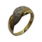 Bague 56 Bague croisée pavée de diamants en or jaune et blanc 750 58 Facettes 330083255