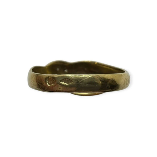 Bague 56 Bague croisée pavée de diamants en or jaune et blanc 750 58 Facettes 330083255