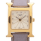 Montre Hermès Heure H - Montre femme HH1.201 en acier plaqué or jaune 58 Facettes 1