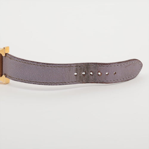 Montre Hermès Heure H - Montre femme HH1.201 en acier plaqué or jaune 58 Facettes 1