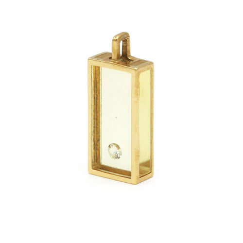 Pendentif Pascal Morabito - Pendentif rectangulaire en or jaune et diamant 58 Facettes 260099R